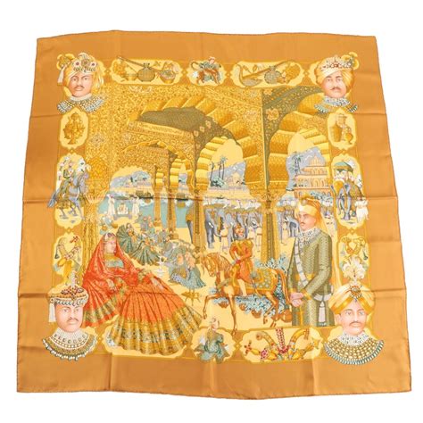 hermes maharajas scarf|Hermès Splendeur des Maharajas Silk Scarf .